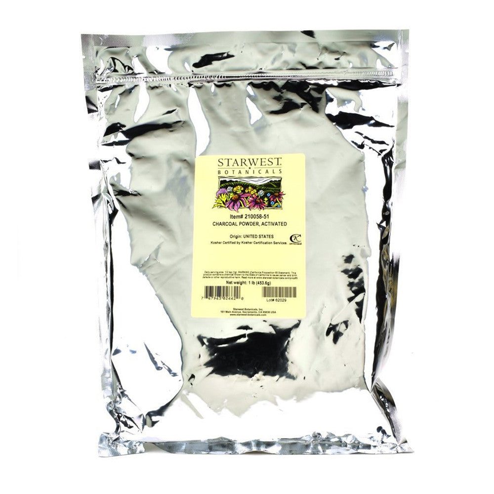 Starwest Botanicals Activated Charcoal Powder, 16 Oz